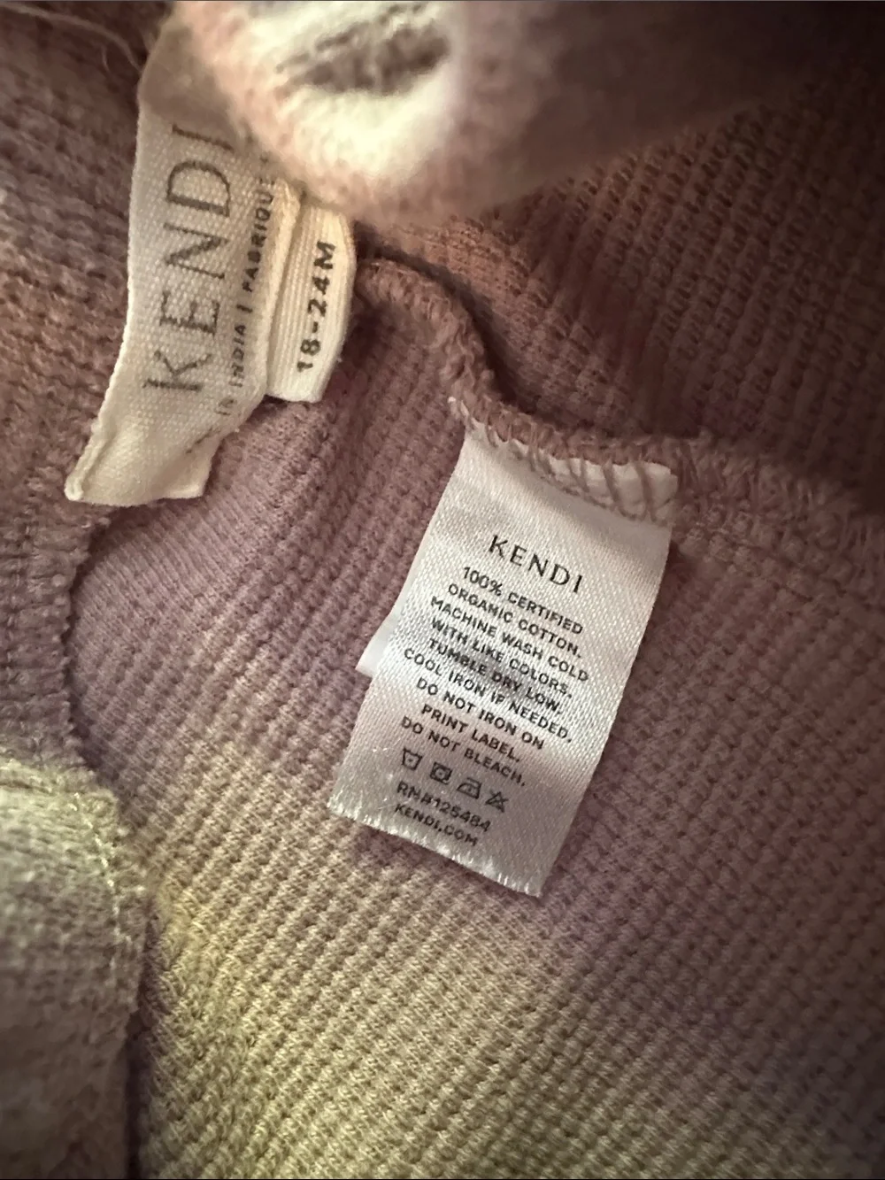 KENDI Hooded Sweatpants Set in Mauve